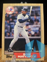 1987 Topps Chewing Gum #500 DON MATTINGLY New York Yankees